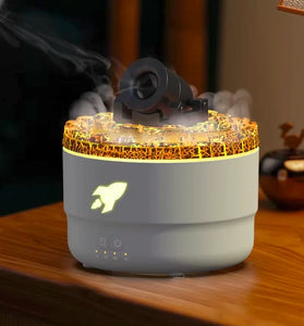 2024 New Creative Fort Aromatherapy Machine Household Lava Crack Humidifier Hotel Essential Oil Diffuser Aromatherapy Machine