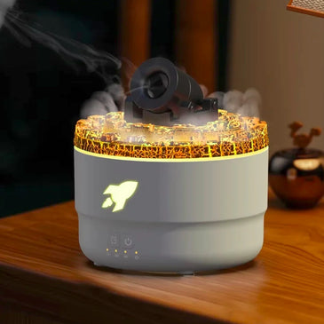 2024 New Creative Fort Aromatherapy Machine Household Lava Crack Humidifier Hotel Essential Oil Diffuser Aromatherapy Machine