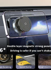 Magnetic Car Mount Mobile Phone Holder Vacuum Adsorption 360° Rotation Super Strong Suction Bracket for Iphone12-16 Smartphone