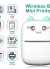 Mini Printer Portable Bluetooth Wireless Smart Label Thermal Portable Printers Stickers Paper Wireless Printers Children Gifts