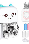 Mini Printer Portable Bluetooth Wireless Smart Label Thermal Portable Printers Stickers Paper Wireless Printers Children Gifts