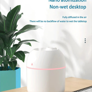 Portable Water Drop Humidifier USB Desktop Indoor Air Atomization Humidifier Household Mute Large Spray Humidifier