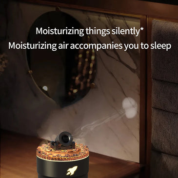 2024 New Creative Fort Aromatherapy Machine Household Lava Crack Humidifier Hotel Essential Oil Diffuser Aromatherapy Machine