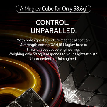 GAN15 MagLev UV 3x3 Magnetic Speed Cube – Professional Stickerless Puzzle Toy