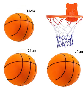 Silent Basketball Quiet No Noise High Density Soft PU Foam Squeezable Ball Indoor Mute Bouncing Basketball Children Sports Toys