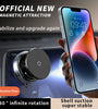 Magnetic Car Mount Mobile Phone Holder Vacuum Adsorption 360° Rotation Super Strong Suction Bracket for Iphone12-16 Smartphone