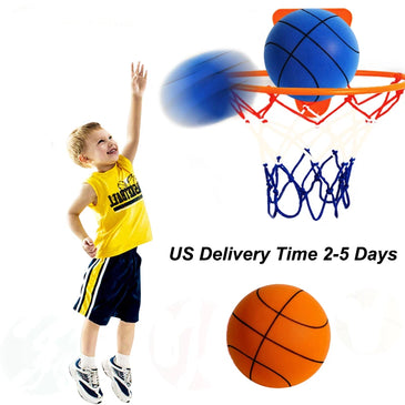 Silent Basketball Quiet No Noise High Density Soft PU Foam Squeezable Ball Indoor Mute Bouncing Basketball Children Sports Toys