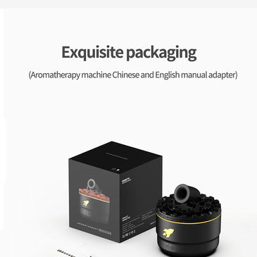 2024 New Creative Fort Aromatherapy Machine Household Lava Crack Humidifier Hotel Essential Oil Diffuser Aromatherapy Machine