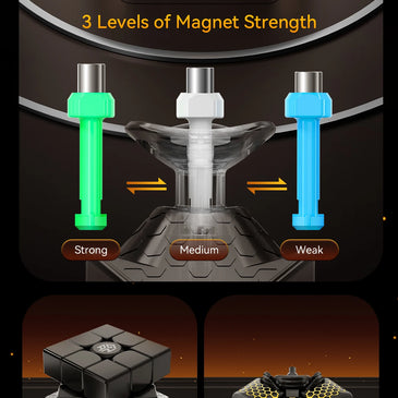 GAN15 MagLev UV 3x3 Magnetic Speed Cube – Professional Stickerless Puzzle Toy