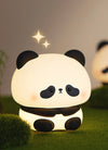 Panda LED Night Light Cute Silicone Night Light USB Rechargeable Touch Night Lamp Bedroom Timing Lamp Decoration Children's Gift