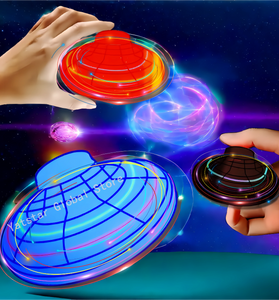 Flying Helicopter Spinner Fingertip Upgrade Magic Flight Gyro Fly orb Hover Ball Mini Dron Aircraft Toys LED Type Toy Kids Gifts