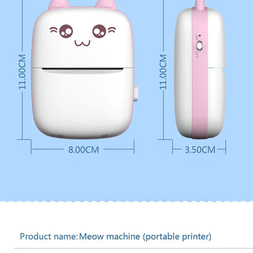 Mini Printer Portable Bluetooth Wireless Smart Label Thermal Portable Printers Stickers Paper Wireless Printers Children Gifts