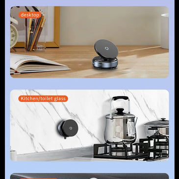 Magnetic Car Mount Mobile Phone Holder Vacuum Adsorption 360° Rotation Super Strong Suction Bracket for Iphone12-16 Smartphone